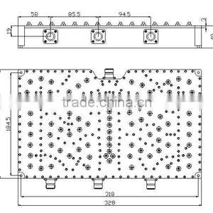 GSM/DCS&TD&WLAN (880-1830/1880-2380/2400-2500) RF 4 Way Combiner thumbnail-1