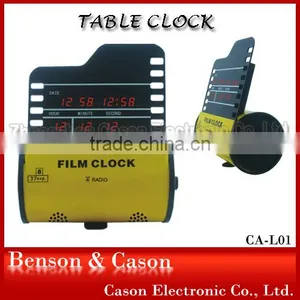 Cason Clapboard Table Clock Digital LED Wall Clock thumbnail-1