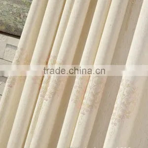 French Pleated Embroidery Woven Curtain Fabric for House Readymade Drape thumbnail-5