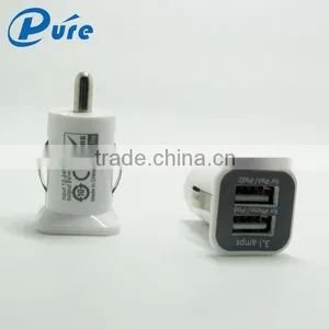 Factory Price Mini ABS Material 2.1A Output 2 Port Mobile Car Charger Usb Phone Charger With CE FCC ROHS thumbnail-5