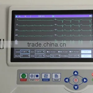 CE& FDA Approved Portable Ecg Machine Digital 6-channel Touch Screen Color Electrocardiograph ECG EKG Machine With Free Software thumbnail-5