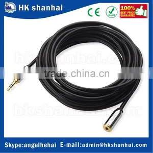 2016 Trending Products Male to Female AUX Port Compatible Gold Plated 3.5mm Stereo Audio Extension Cable thumbnail-5