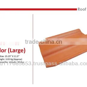 Roof Tiles Taylor Big Size/Nut Hole/ Clay, Natural Color/ Eco Friendly/ Heat Insulation/ Water Resistance/ Cooler Temperature thumbnail-1