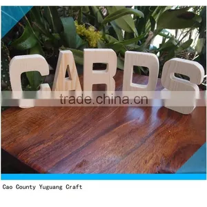 Pine Wooden Letter "CARDS" for Wedding Decor thumbnail-1