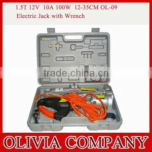 1.5T 10A 100W Electric Car Jack With Impact Wrench thumbnail-1