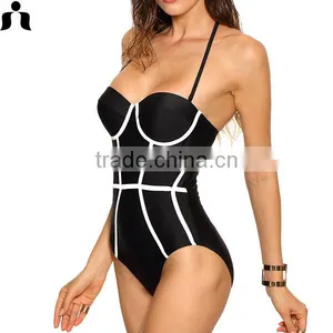 Fashion Designer 2017 Sexy Girl One- Piece Swimwear thumbnail-2
