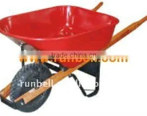 Metal Wheelbarrow With Rubber Tire thumbnail-1