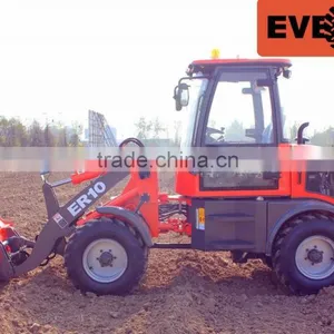 Everun ER10 Wheel Loader 1000KG Loading Capacity CE Certificated With Bucket for Sale thumbnail-3