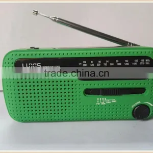Solar Dyanmo Power Emergency Led fm am mw sw USB Radio Portable Radio thumbnail-1