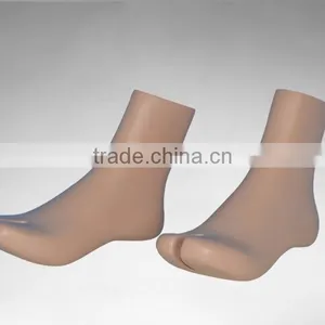 Skin Color Female Mannequin Silicone Girl Feet for Sock Display Mannequin thumbnail-1