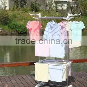 Foldable 3 Layers Clotheslines Drying Rack Laundary Clothes Hanger thumbnail-1