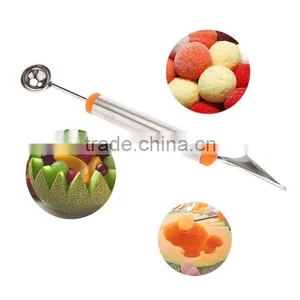 Factory Wholesale Stainless Steel Fruit Melon Scoop Melon Baller thumbnail-4