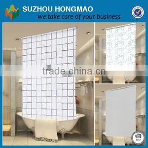 With Hooks PEVA Shower Curtain thumbnail-1