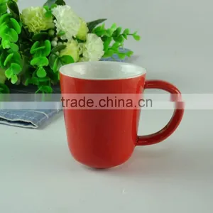 Stocked 80ml Colorful Glazed Ceramic Coffee Mug/cup , Cheap Ceramic Beer Mug With Special Handle Standard for Daily Use thumbnail-1