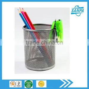 High Quality Desk Organizer Metal Mesh Stationery Pen Holder thumbnail-1