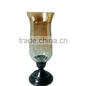 Footed Glass Candle Holder thumbnail-2