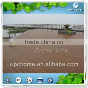 China High Quality&eco-friendly Outdoor Wpc Decking Floor HDPE Decking Composite Woo Decking thumbnail-1