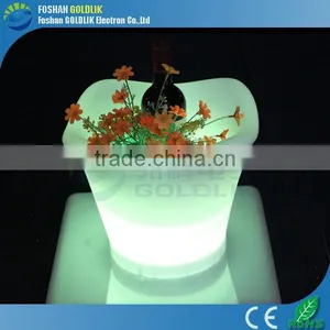 PE Plastic 16 Color Changing Rechargeable Bar LED Ice Bucket For Beer thumbnail-2