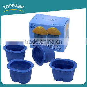 Toprank SEDEX Factory New Design 4Pcs Jeans Shape Silicon Cake Mold Food Grade Silicon Cake Cup Moulds For Cake Decorating thumbnail-1