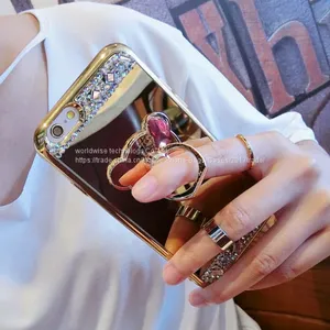 Electroplating Silicone Cell Phone Shell Diamond Mobile Phone Cases for IPhone7/7Plus/6/6s/6plus/6splus Soft Tpu Housing thumbnail-3