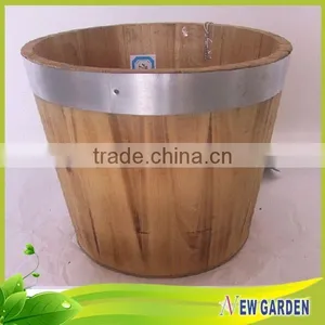 Different Shape Handicraft Wooden Large Decorative Floor Vases thumbnail-4