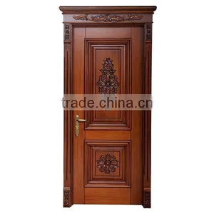Elegant Noble Carved Solid Wood Entry Door for Residential House in American Style BF11-12191a thumbnail-1