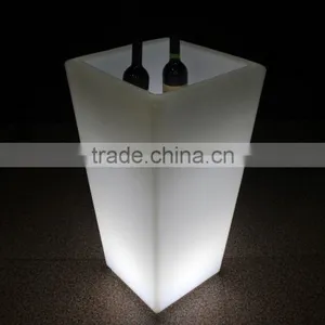 16 Colors Changing Remote Control Led Light Plastic Flower Pots, Led Ice Bucket thumbnail-3