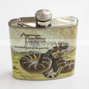 6 OZ Stainless Steel Hip Flask thumbnail-1