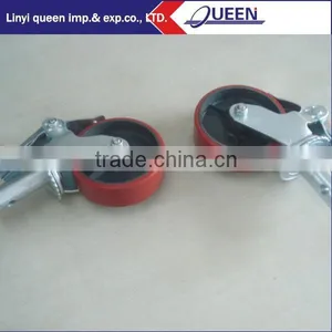 Rubber and PU Scaffolding Caster Wheel With Brake thumbnail-1