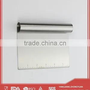 Non-stick Stainless Steel Dough Scraper With Scale thumbnail-2