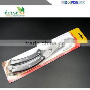 Kitchen Scissors Cuts - Heavy Duty Stainless Steel Spring - - Great Poultry, Fish, Chicken, Beef, Barbecue, Herbs and Plastic thumbnail-6