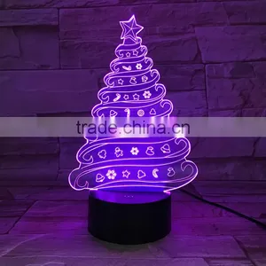 UCHOME 3d Illusion Lamp Christmas Tree Hot Selling Lamp thumbnail-3