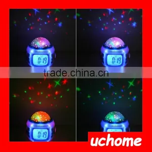 UCHOME Room Sky Moon-Star Projection Backlight Clock for Kids thumbnail-4