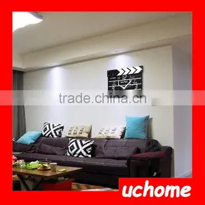 UCHOME Made in China Wholesale Manufacture Wood Movie Clapper Wall Clock , Movie Clapper Alarm Clock thumbnail-5