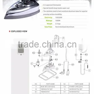 SILVER STAR GRAVITY STAR/ BOTTLE IRON 1000W ES-85AF thumbnail-5