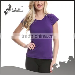 China Wholesale Woman Workout Shirt for Yoga and Sports thumbnail-1