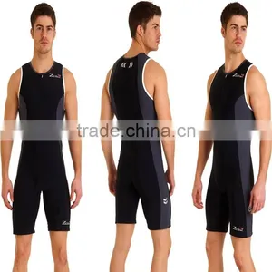 Custom ClubTriathlon Suit For Swimming Running Cycling Jersey Suit Sleeveless thumbnail-4