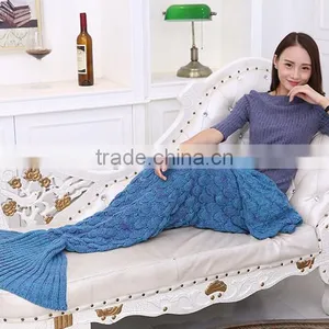 Mermaid Tail Blanket With Scales Nice Design Sleeping Bag Mermaid Tail Blanket for Children thumbnail-1