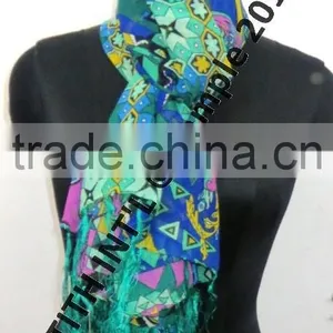 Cheap Custom Printed Beach Chiffon Shawl thumbnail-2