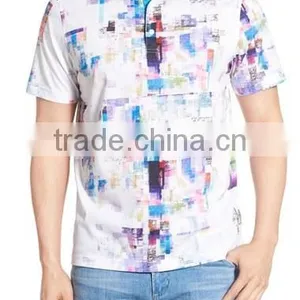 Custom Made Men Polo Shirt With Multi-color Print Promotional T Shirts With Rib Collars Logo Brand Embroidery Design thumbnail-3
