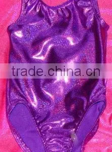 Gymnastics Leotard Babies, Toddlers, Girls in Purple Twinkle Holographic thumbnail-1