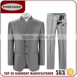 Wholesale Stand Collar 2-Button Formal Dresses Wear For Men thumbnail-1