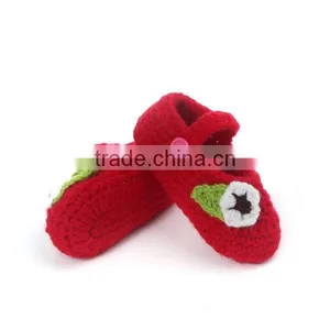 A Flower A Leaf Design China Supplier Crochet Baby Shoes Pattern thumbnail-3