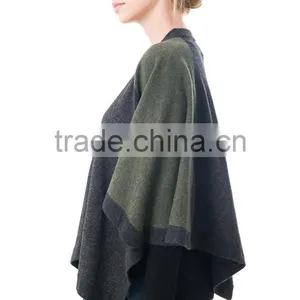 Chunky Great Cotton Wool Poncho Shawl for Sale thumbnail-4