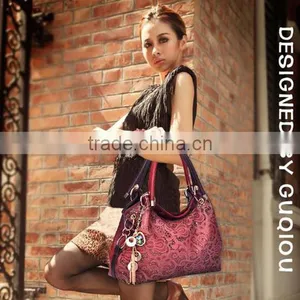 Lady 2014 New Fashion Gradient Color Synthetic Leather Retro Inclined Big Bag Women Handbag Bag Shoulder 19161 thumbnail-1