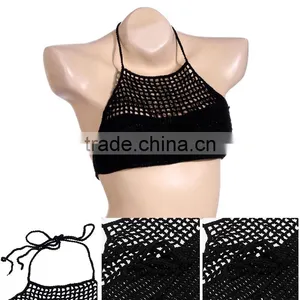 Hot Selling Crochet Halter Top thumbnail-5