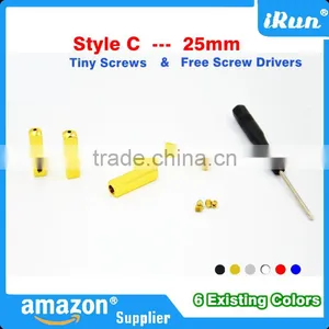 Yeezy Inspired Screw on Metal Shoelaces Aglets - Gold/Silver/Blue/White/Black Matt/Red Yeezy Lace Metal Tip - Free Screwdriver thumbnail-4