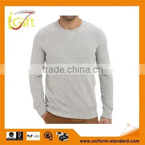 Wholesale Value Cotton Rib-knit Collar and Hem Cheap Mens Collar Sweatshirt thumbnail-1