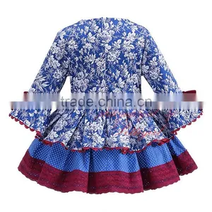Spanish Flower Girl Dress Baby Cotton Frock Design for 3 Years Old Girl Wear thumbnail-2