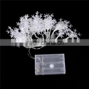 Fairy Lights Christmas Wedding Party Decor Transparent Clear Christmas Snowflake PVC LED String thumbnail-2